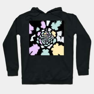 Tunnel Of Pastel Hearts Pattern Hoodie